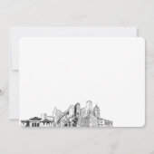 Cartes de notes personnalisées Sketch Skyline de D (Dos)