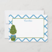Cartes de notes personnalisées Topiary & Lattice (Devant)