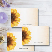 Cartes de notes personnalisées tournesol Whimsical