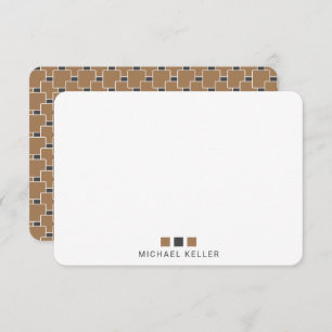 Cartes de notes personnelles pour hommes en noir e