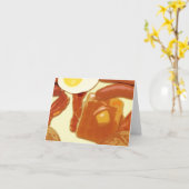 Cartes de notes petit-déjeuner (Fleur jaune)