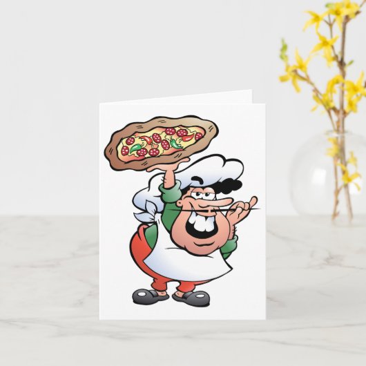 Cartes de notes Pizza Baker (Fleur jaune)