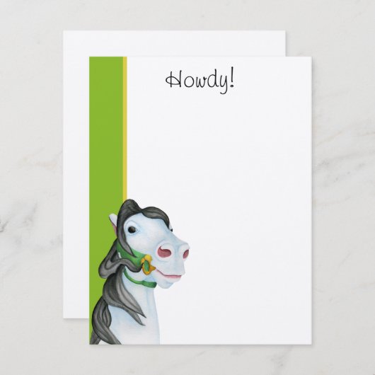 Cartes de notes plates Dazzle Howdy (Devant / Derrière)
