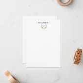 Cartes de notes plates de nom personnalisé (Devant/Arrière en situation)