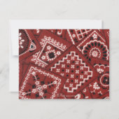 Cartes de notes plats personnalisées Cowboy (Dos)