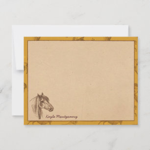 Cartes de notes plats personnalisées vintages