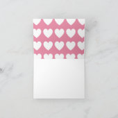 Cartes de notes pliées personnalisées Heart Tiara  (Intérieur)