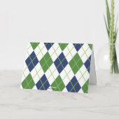 Cartes de notes pliées personnalisées Marine & Gre (Dos)