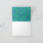 Cartes de notes pliées personnalisées Peacock (Intérieur)