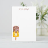 Cartes de notes populaires d'aquarelle (Debout devant)