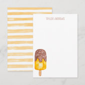 Cartes de notes populaires d'aquarelle (Devant / Derrière)