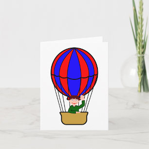 Cartes de notes pour ballon à air chaud