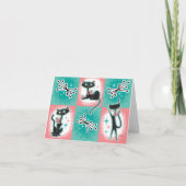 Cartes de notes pour chats modernes du milieu du s (Devant)