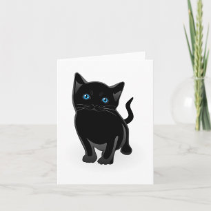 Cartes de notes pour chats noirs
