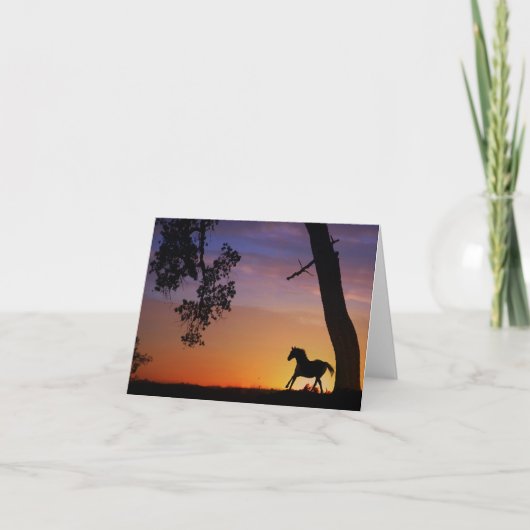 Cartes de notes pour chevaux vierges (Devant)