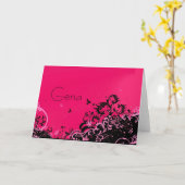 Cartes de notes pour filles (Fleur jaune)
