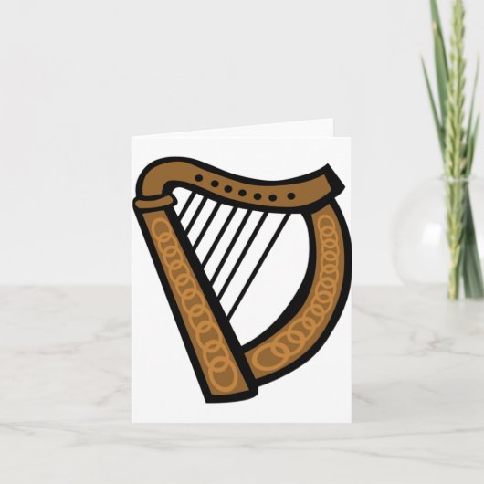 Cartes de notes pour instruments de harpe celtique (Devant)