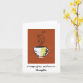 Cartes de notes pour la coupe de thé (Fleur jaune)