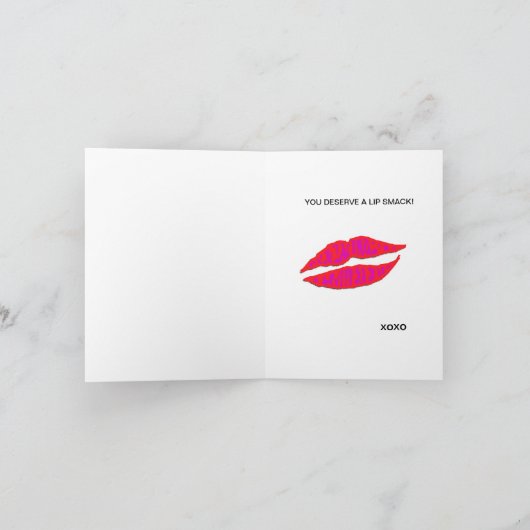 Cartes de notes pour la fumée de lèvres (Intérieur)