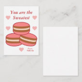 Cartes de notes pour la Saint-Valentin pour enfant (Devant / Derrière)