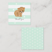 Cartes de notes pour le coeur de l'ours de menthe (Devant / Derrière)