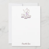 Cartes de notes pour le kit de thé (Devant)
