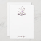Cartes de notes pour le kit de thé (Devant / Derrière)
