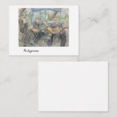 Cartes de notes pour le musicien de marché agricol (Devant / Derrière)