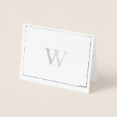 Cartes de notes pour les monogrammes d'huile d'arg (Devant)