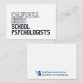 Cartes de notes pour les psychologues scolaires (Devant / Derrière)