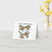 Cartes de notes pour les singes customisés (Fleur jaune)