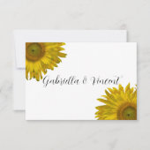 Cartes de notes pour Mariage de tournesol (Devant)