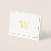 Cartes de notes pour monogrammes pour huile d'or r (Devant)
