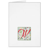 Cartes de notes pour monogrammes simples - Danse d (Devant)