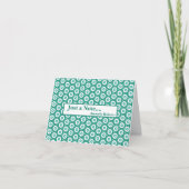 Cartes de notes pour Motif Abstrait à roues vert e (Devant)