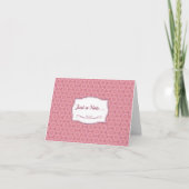 Cartes de notes pour Motif mauve et rose (Devant)