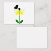 Cartes de notes pour papillon de marguerite (Devant / Derrière)