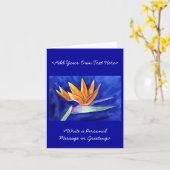 Cartes de notes pour peinture à l'Oiseau du Paradi (Fleur jaune)