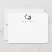 Cartes de notes pour requins marteaux personnalisé (Devant)