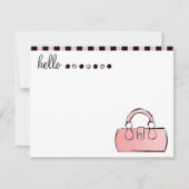 Cartes de notes pour sac à main (Devant)