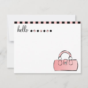 Cartes de notes pour sac à main