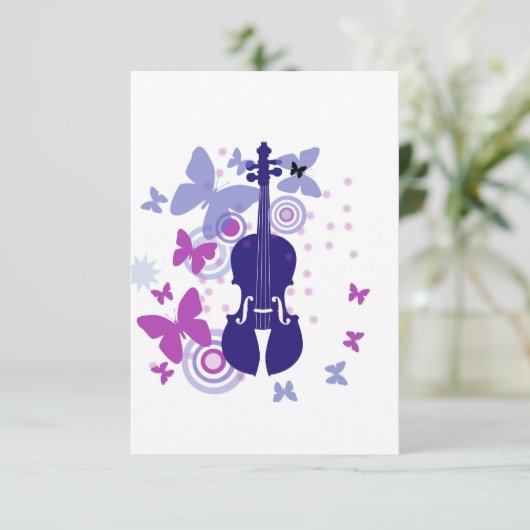 Cartes de notes pour violon (Debout devant)
