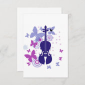 Cartes de notes pour violon (Devant / Derrière)