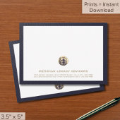 Cartes de notes professionnelles du logo Gold prof