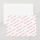 Cartes de notes RLTW Modernes (Devant / Derrière)