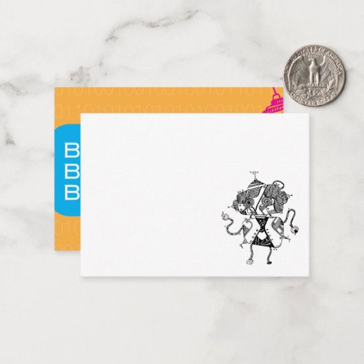 Cartes de notes robotisées (Devant/Arrière en situation)