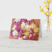 Cartes de notes rose (Fleur jaune)