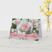 Cartes de notes roses et blanches (Fleur jaune)