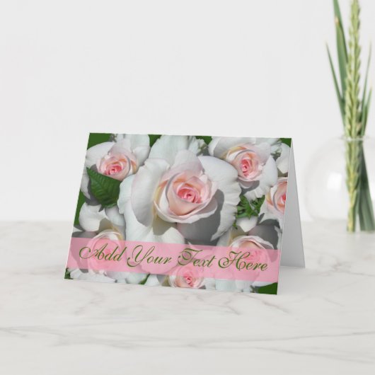 Cartes de notes roses et blanches (Devant)
