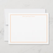 Cartes de notes Sandy Pale Peach et points blancs (Devant)